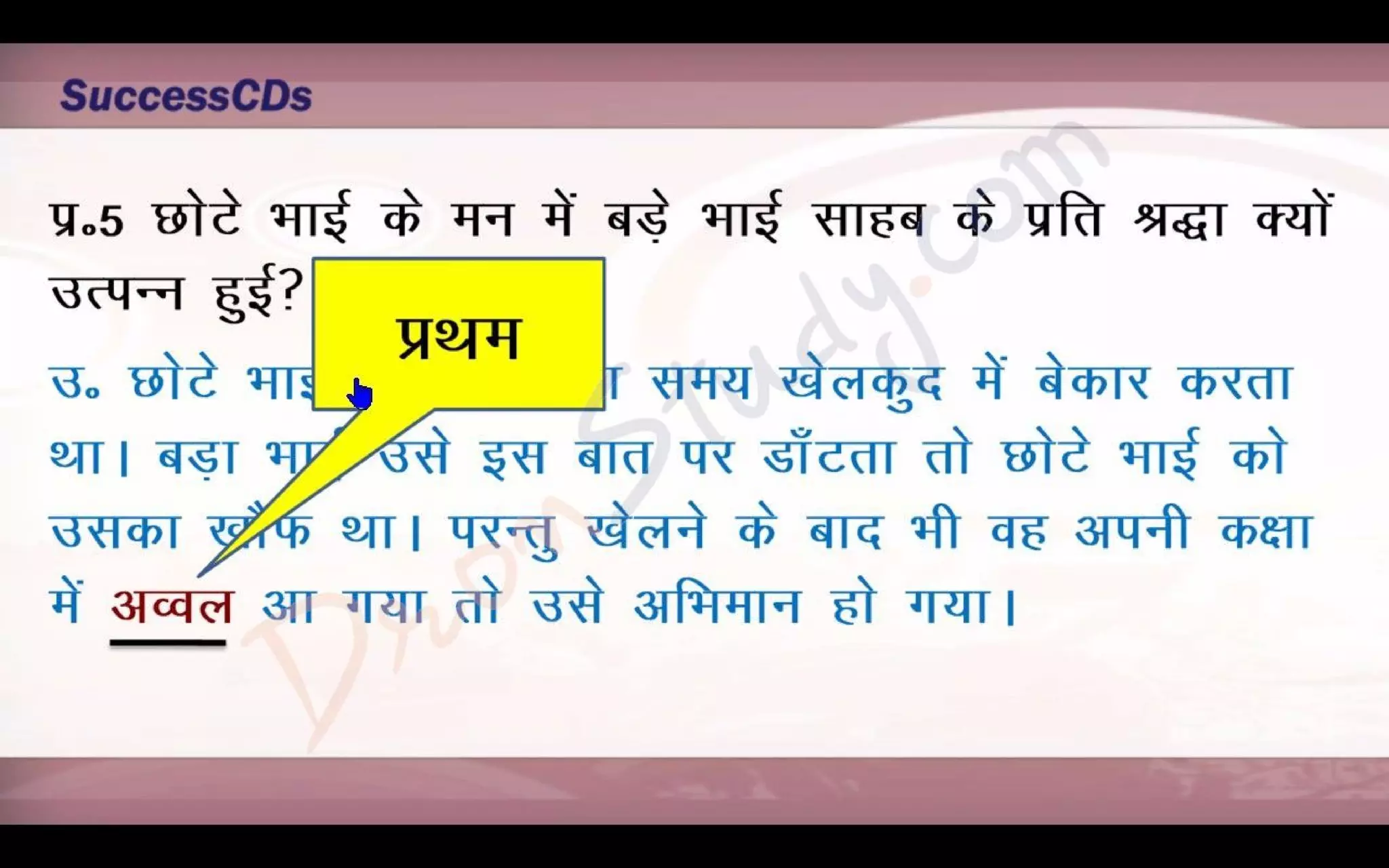 Bade Bhai Saheb Class 10 X Hindi CBSE Revision Notes