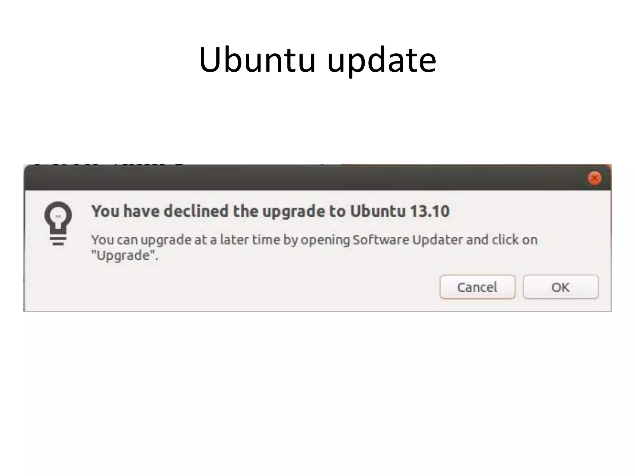 Ubuntu update
 