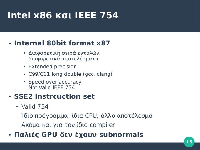 IEEE 754 Floating pointIEEE 754 Floating point