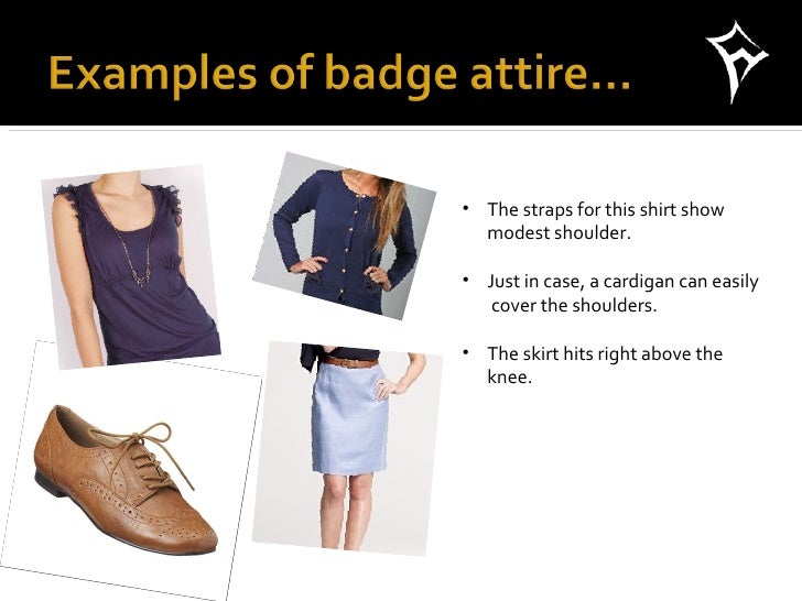 Badge attire