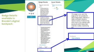 Badge Details
available in
Brenda’s digital
backpack
 