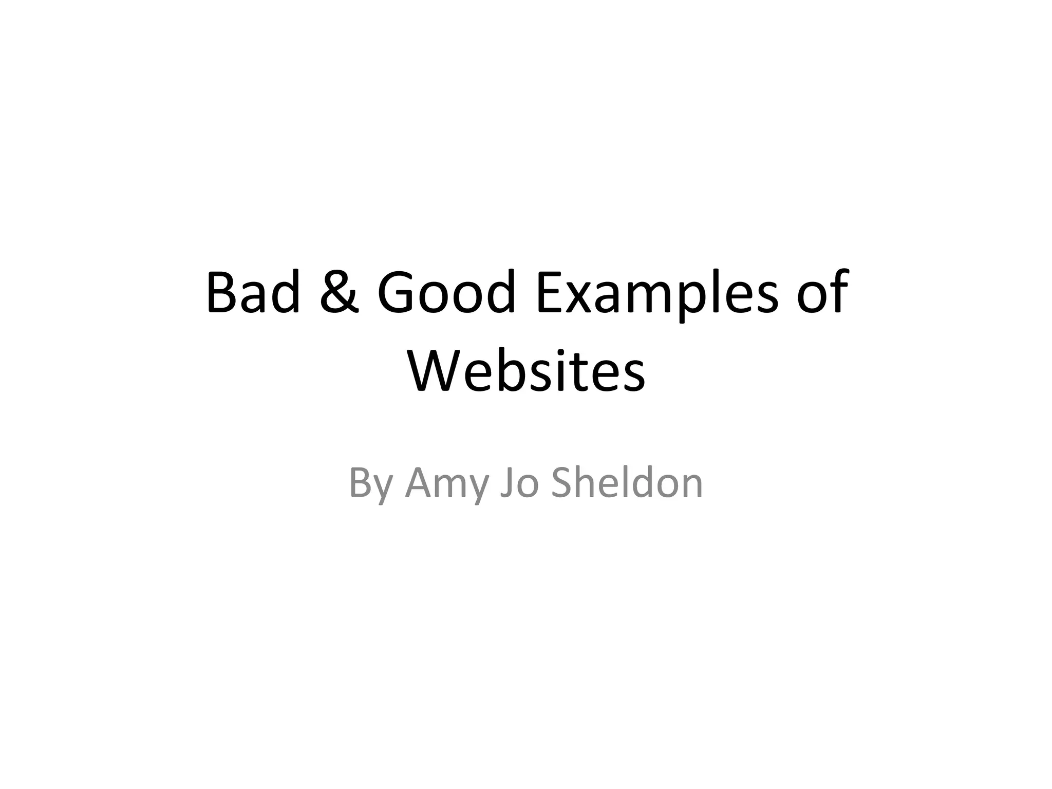 Examples Of Websites