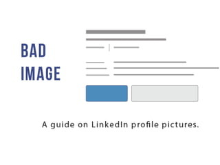 Bad Image - A Guide On LinkedIn Profile Photos Slide 1