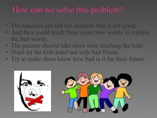 Not Using Bad Language Bad language | PPT