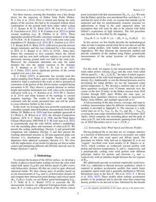 For these reasons, crossing this boundary was a key design
driver for the trajectory of Parker Solar Probe (Parker;
N. J. ...