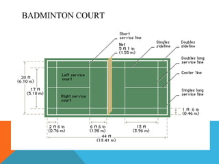 BADMINTON COURT 