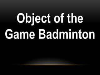 Badminton Grade 7 Physical Education | PPTX