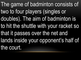 Badminton Rules & Equipment - Video & Lesson Transcript