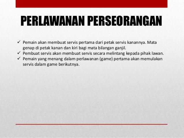 Peraturan Dan Undang Undang Dalam Permainan Badminton