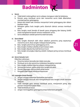 Modul Latihan Sukan Badminton