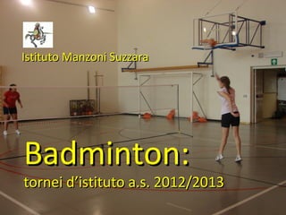 Istituto Manzoni Suzzara




Badminton:
tornei d’istituto a.s. 2012/2013
 