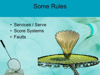 Some Rules Services / Serve Score Systems Faults 