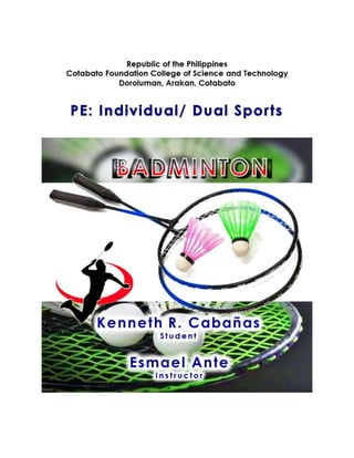 Badminton Individual Dual Sports | DOCX