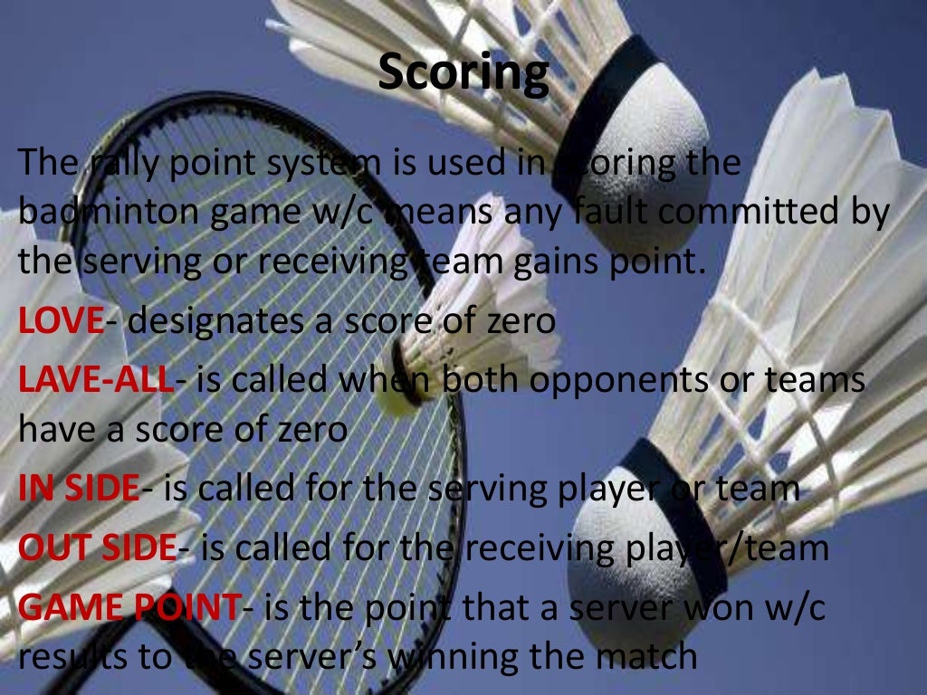 Badminton rules