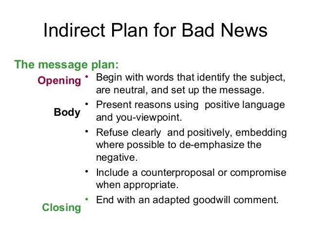 bad news messages bad news letters