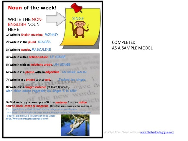 Mfl Activity Sheets