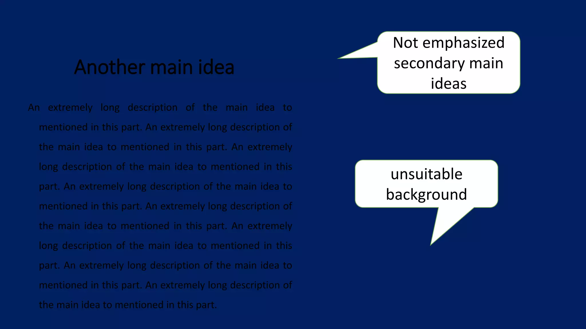 Bad presentation example | PPTX