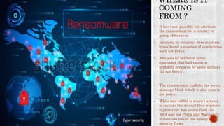 Not Petya Ransomeware Example Bad Rabbit type of ransomeware | PPTX
