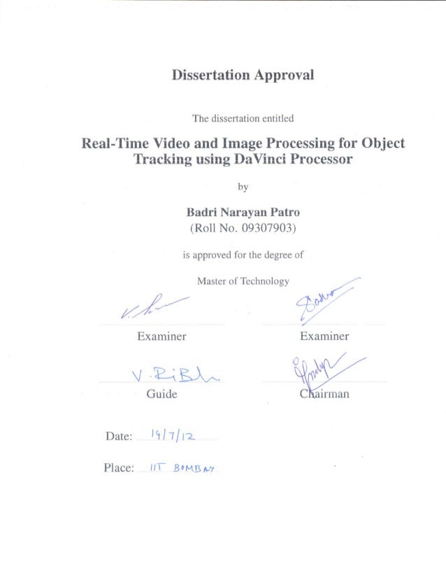 Object tracking phd thesis