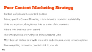 Lack of strategy and planning
 