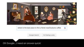 Top 3 Horrendous Habits
š Sticking like glue to what you know
(when the rest of the world has moved on)
š Ignoring customer needs
š Manipulating the Link Graph
 