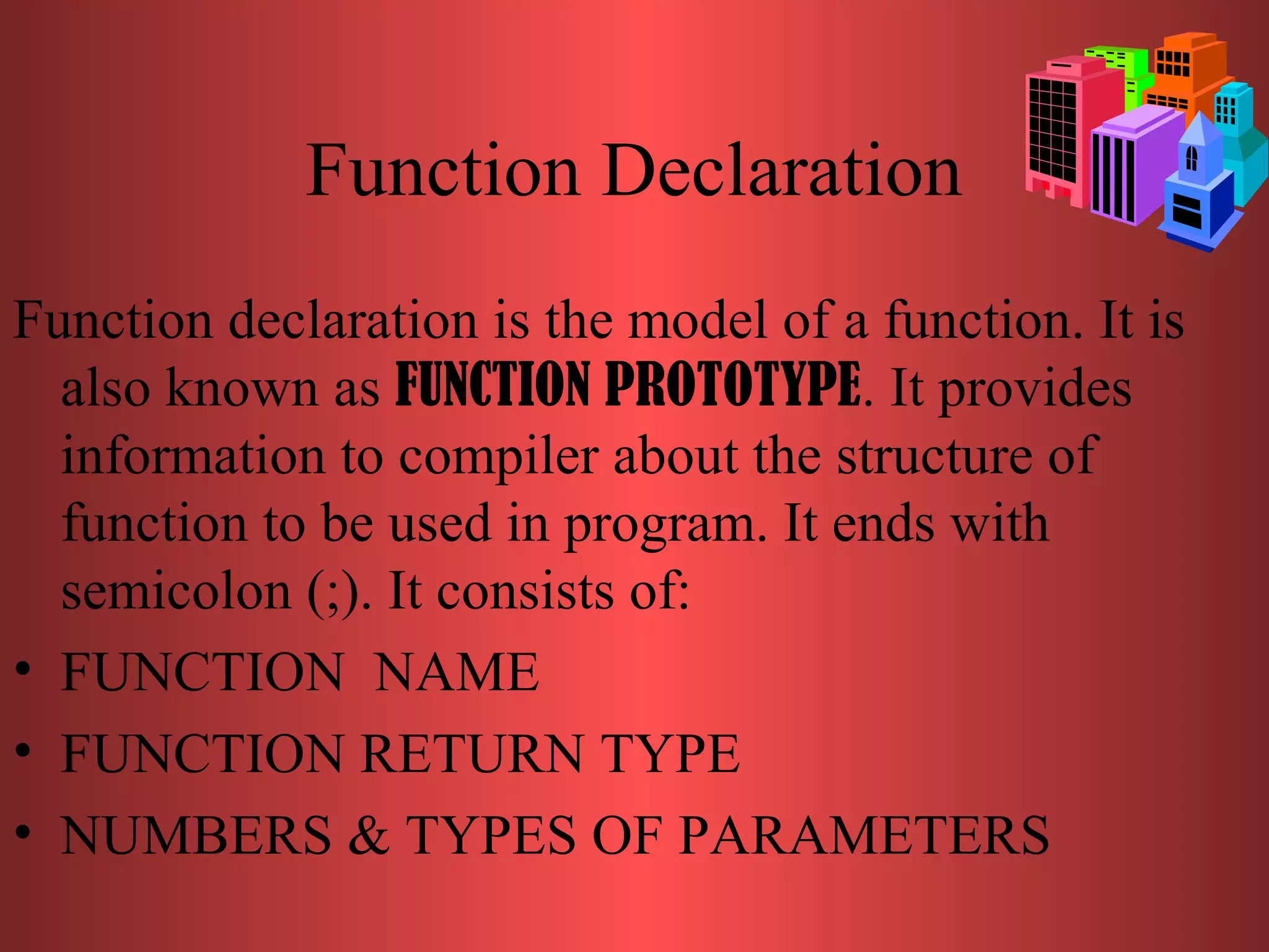 FUNCTIONS IN c++ PPT | PPT