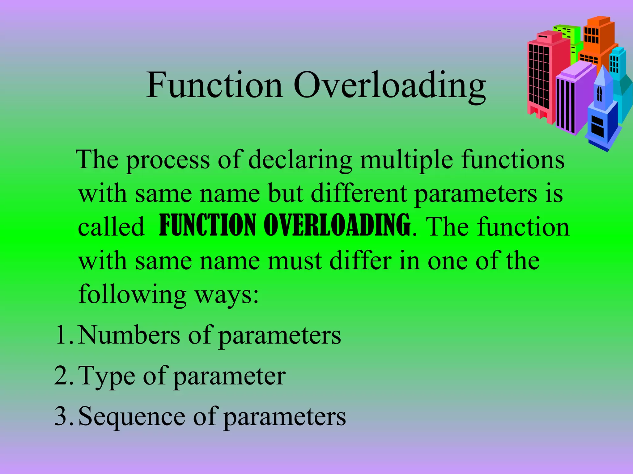 FUNCTIONS IN c++ PPT | PPT