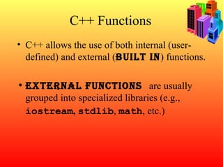 FUNCTIONS IN c++ PPT | PPT