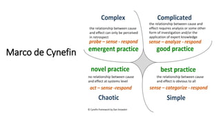 Marco de Cynefin
 