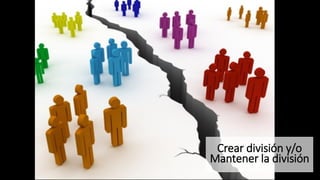 Crear división y/o
Mantener la división
 