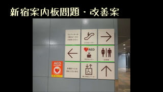 新宿案内板問題・改善案
 