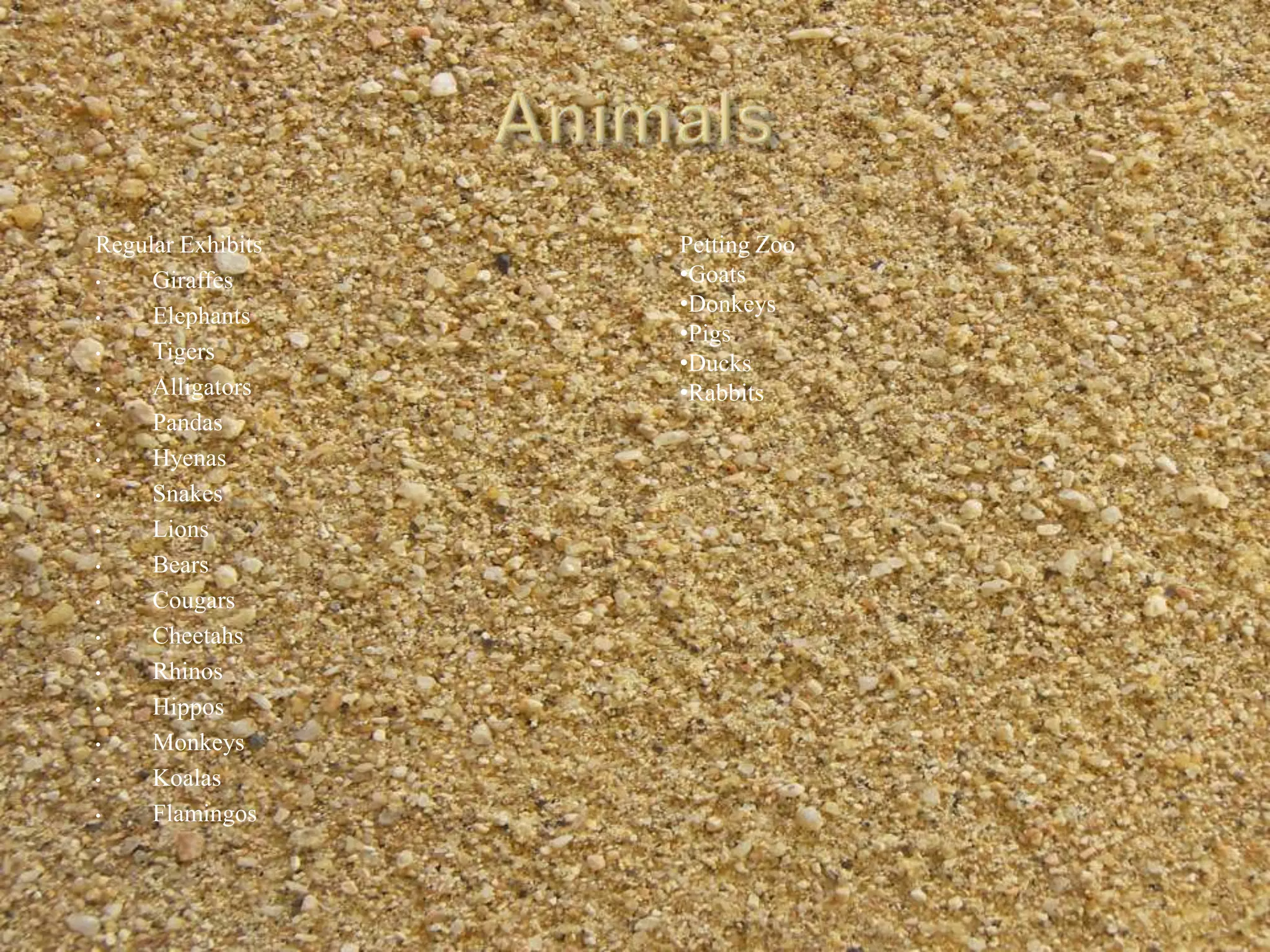 AnimalsRegular ExhibitsGiraffes