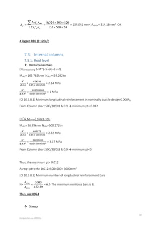Structural design of a four storey office building | PDF