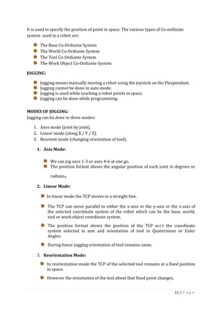 ABB training report | PDF