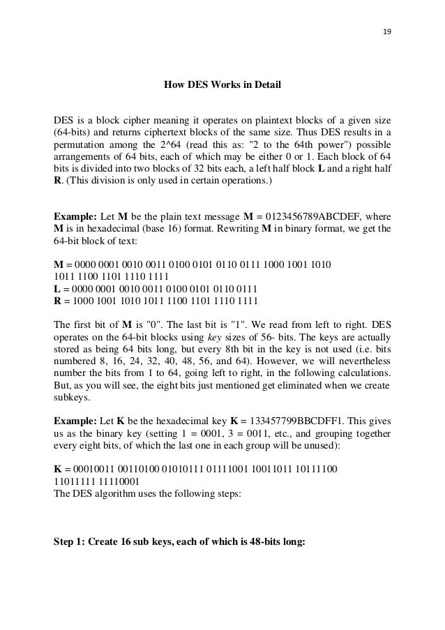 study and implementation of des on fpga how des works