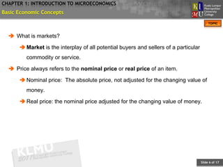 BAEB602 Chapter 1: Introduction to Microeconomics | PPTX