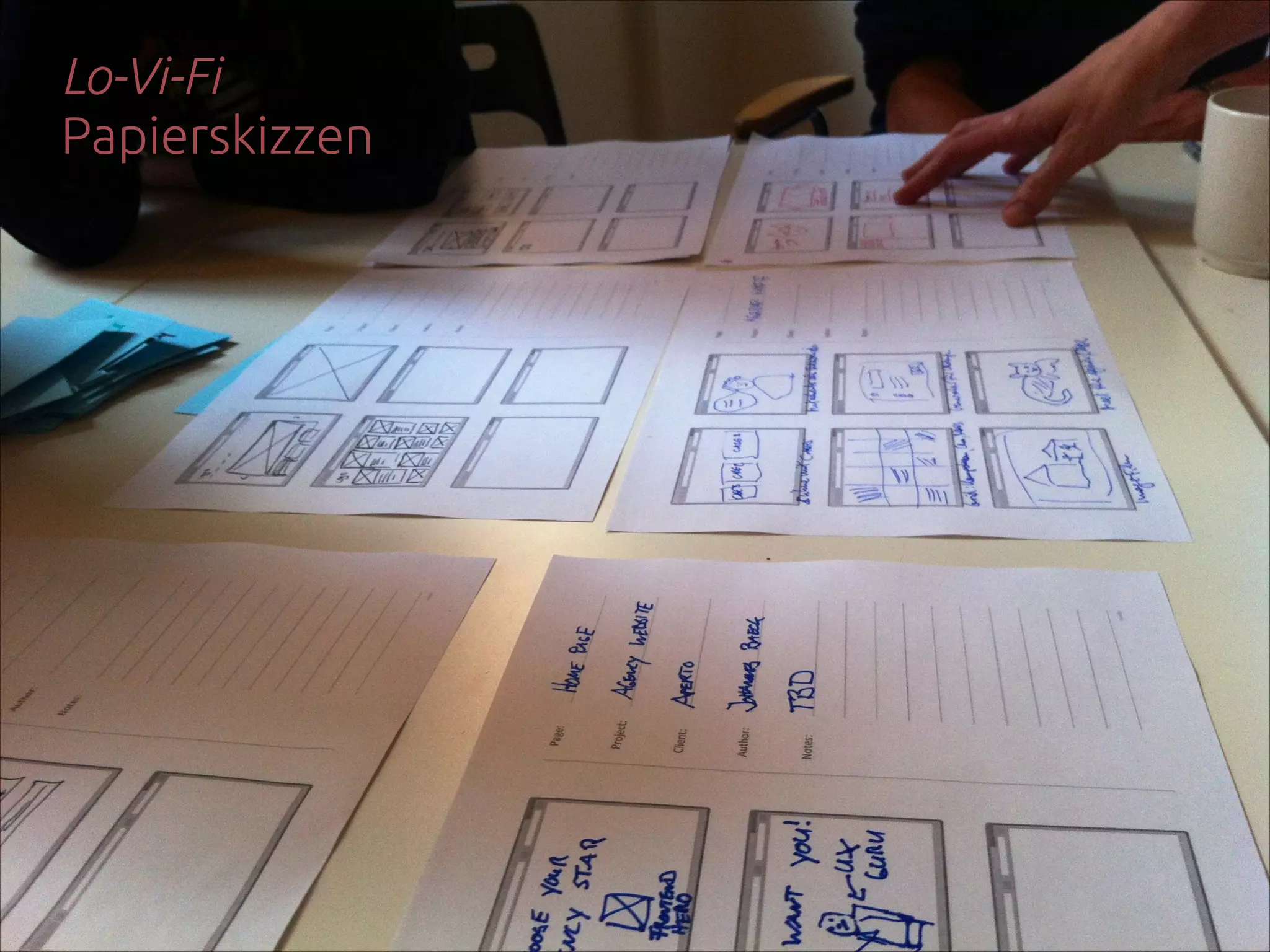 Lo-Vi-Fi 
Papierskizzen

 