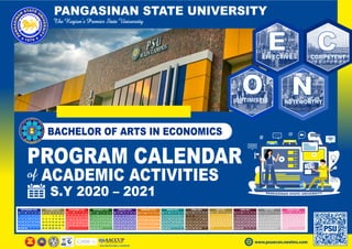BA Economics Program Calendar of Academic Activities | PPT
