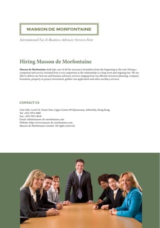 International Tax & Business Advisory Services Firm
 