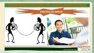 CHAMADAS TELEFÓNICAS / AUTOCANDIDATURAS 29
 