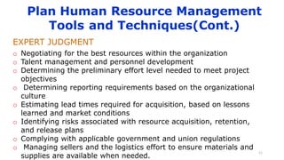 Project Human Resource Management | PPT
