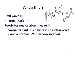 BRAINSTEM EVOKED AUDITORY RESPONSE and VEP (VISUAL EVOKED POTENTIALS ...