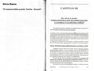 Silvia Baeza  " El imprescindible puente: Familia - Escuela" - cap III