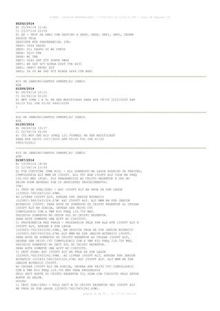 AISWEB - BOLETIM PERSONALIZADO - 17/05/2014 às 12:02:33 UTC - Total de Páginas: 45
página 34 de 45 :: IP 177.81.250.210
Z0252/2014
B) 25/04/14 11:41
C) 23/07/14 23:59
E) AD - TKOF DE SBRJ COM DESTINO A SBSP, SBGR, SBFI, SBFL, DEVEM
SEGUIR PELA
SEGUINTE RTE PREFERENCIAL IFR:
SBSP: UZ44 PAGOG
SBSP: Z11 PAGOG OU W6 VUKIK
SBGR: UZ10 TBE
SBGR: W2 TBE
SBFI: UZ45 SAT DCT PONTE UW66
SBFI: W6 SAT DCT NIBGA G449 CTB A431
SBFL: UN857 EKUBI DCT
SBFL: Z4 OU W6 SAT DCT NIBGA G449 CTB W48)
RIO DE JANEIRO/SANTOS DUMONT,RJ (SBRJ)
AGA
D1209/2014
B) 08/04/14 22:15
C) 02/06/14 02:00
E) MET (CMA 1 A 9) HR SER MODIFICADO PARA APR 08/09 2215/0200 APR
09/10 TIL JUN 01/02 0900/0200
)
RIO DE JANEIRO/SANTOS DUMONT,RJ (SBRJ)
AGA
D1150/2014
B) 04/04/14 15:17
C) 02/06/14 02:00
E) CTL MOV GND RIO (FREQ 121.700MHZ) HR SER MODIFICADO
PARA APR 04/05 1517/0200 APR 05/06 TIL JUN 01/02
0900/0200))
RIO DE JANEIRO/SANTOS DUMONT,RJ (SBRJ)
ATM
D1587/2014
B) 13/05/14 18:46
C) 12/08/14 23:59
E) FIR CURITIBA (TMA RIO) - ALL SOBREVOO NA LAGOA RODRIGO DE FREITAS,
COMPULSORIA ALT MNM DE 1000FT. ALL TFC BLW 1500FT ALT COOR NA FREQ
130.550 MHZ (FCA). FLT PANORAMICOS NO CRISTO REDENTOR E OPS NO
HELPN SDDM DEVERAO FLW OS SEGUINTES PROCEDIMENTOS:
IDA:
1) TKOF DE SDHL/SDRJ - ASC 1000FT ALT NA PROA DA PSN LAGOA
(225820.76S/0431242.69W).
AO LIVRAR 1000FT ALT, APROAR PSN JARDIM BOTANICO
(225803.58S/0431326.67W) ASC 2500FT ALT. ALT MNM NA PSN JARDIM
BOTANICO 1500FT. PARA AUTH DE SOBREVOO DO CRISTO REDENTOR AO CRUZAR
1500FT ALT EM SUBIDA, DEVERA SER FEITO CTC
COMPULSORIO COM A TWR RIO FREQ 118.700 MHZ.
PROIBIDO SOBREVOO NO SETOR SUL DO CRISTO REDENTOR.
SERA AUTH SOMENTE UMA ACFT NO CIRCUITO.
2) PROCEDENCIA REH PRAIA - PROSSEGUIR PELA PSN ALA BTN 1000FT ALT E
2500FT ALT, APROAR A PSN LAGOA
(225820.76S/0431242.69W), EM SEGUIDA PROA DA PSN JARDIM BOTANICO
(225803.58S/0431326.67W).ALT MNM NA PSN JARDIM BOTANICO 1500FT.
PARA AUTH DE SOBREVOO DO CRISTO REDENTOR AO CRUZAR 1500FT ALT,
DEVERA SER FEITO CTC COMPULSORIO COM A TWR RIO FREQ 118.700 MHZ.
PROIBIDO SOBREVOO NO SECT SUL DO CRISTO REDENTOR.
SERA AUTH SOMENTE UMA ACFT NO CIRCUITO.
3) DEST SDDM: ASC 1000FT ALT NA PROA DA PSN LAGOA
(225820.76S/0431242.69W). AO LIVRAR 1000FT ALT, APROAR PSN JARDIM
BOTANICO (225803.58S/0431326.67W) ASC 2500FT ALT. ALT MNM NA PSN
JARDIM BOTANICO 1500FT.
AO CRUZAR 1500FT ALT EM SUBIDA, DEVERA SER FEITO CTC COMPULSORIO
COM A TWR RIO FREQ 118.700 MHZ PARA PROSSEGUIR
PELO SECT NORTE DO CRISTO REDENTOR TIL SDDM COM CIRCUITO PELO SETOR
NORTE DO HELPN.
VOLTA:
1) DEST SDHL/SDRJ - PELO SECT W DO CRISTO REDENTOR DES 1000FT ALT
NA PROA DA PSN LAGOA (225820.76S/0431242.69W).
 