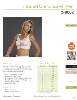 2-200 First Impression from AAdvantage Post-surgical Compression Bra