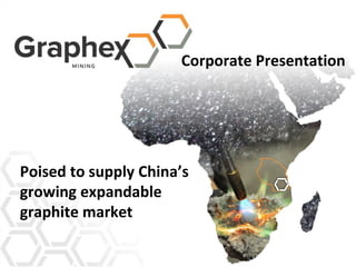 Corporate Presentation
Poised to supply China’s
growing expandable
graphite market
 