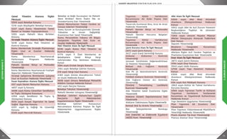 14 15
2.DURUMANALİZİ
2.DURUMANALİZİ
Genel Yönetim Alanına İlişkin
Mevzuat
5393 sayılı Belediye Kanunu
5216 sayılı Büyükşehir Belediye Kanunu
5227 sayılı Kamu Yönetiminin Temel
İlkeleri ve Yeniden Yapılandırılması
5355 sayılı Mahalli İdare Birlikleri
Kanunu
Stratejik Yönetim Alanına İlişkin Mevzuat
5018 sayılı Kamu Mali Yönetimi ve
Kontrol Kanunu
Kamu İdarelerinde Stratejik Planlamaya
İlişkin Usul ve Esaslar Hakkında
Yönetmelik
Kamu İdarelerince Hazırlanacak
Performans Programı Hakkında
Yönetmelik
Mahalli İdareler Bütçe ve Muhasebe
Yönetmeliği
Kamu İdarelerince Hazırlanacak Faaliyet
Raporları Hakkında Yönetmelik
Strateji Geliştirme Birimlerinin Çalışma
Usul ve Esasları Hakkında Yönetmelik
İnsan Kaynakları Alanına İlişkin Mevzuat
657 sayılı Devlet Memurları Kanunu
4857 sayılı İş Kanunu
4688 sayılı Kamu Görevlileri Sendikaları
ve Toplu Sözleşme Kanununu
6356 sayılı Sendikalar Ve Toplu İş
Sözleşmesi Kanunu
5510 sayılı Sosyal Sigortalar Ve Genel
Sağlık Sigortası Kanunu
6331 sayılı İş Sağlığı Ve Güvenliği
Kanunu
6245 sayılı Harcırah Kanunu
Belediye ve Bağlı Kuruluşları ile Mahalli
İdare Birlikleri Norm Kadro İlke ve
Standartlarına Dair Yönetmelik
Devlet Memurlarının Tedavi Yardımı ve
Cenaze Giderleri Yönetmeliği
Kamu Kurum ve Kuruluşlarında Görevde
Yükselme ve Unvan Değişikliği
Esaslarına Dair Genel Yönetmelik
Kamu Personelinin Yabancı Dil Bilgisi
Mali Yönetim Alanı İle İlgili Mevzuat
5018 sayılı Kamu Mali Yönetim ve
Kontrol Kanunu
5779 sayılı İl Özel İdarelerine ve
Belediyelere Genel Bütçe Vergi
Gelirlerinden Pay Verilmesi Hakkında
Kanun
1394 sayılı Emlak Vergisi Kanunu
2164 sayılı Belediye Gelirler Kanunu
213 sayılı Vergi Usul Kanunu
6183 sayılı Amme Alacaklarının Tahsil
ve Usulü Hakkında Kanun
1608 sayılı Umuru Belediyeye Müteallik
Ahkâmı Cezaiye Hakkında Kanun
492 sayılı Harçlar Kanunu
Belediye Tahsilat Yönetmeliği
Mahalli İdareler Uzlaşma Yönetmeliği
Belediye Gelirleri Kanunu'nun Çeşitli
Harçlarla İlgili Hükümlerinin
Uygulanmasına İlişkin Yönetmelik
Belediye Gelirleri Kanununun
Harcamalara Katılma Payları İle İlgili
Hükümlerinin Uygulanmasına İlişkin
Yönetmelik
Taşınmaz Kültür Varlıklarının
Korunmasına Ait Katkı Payına Dair
Yönetmelik
Tasarrufu Kısıtlanan Bina, Arsa Ve Arazi
Hakkında Yönetmelik
Mahalli İdareler Bütçe ve Muhasebe
Yönetmeliği
Mahalli İdareler Harcama Belgeleri
Yönetmeliği
Taşınmaz Kültür Varlıklarının
Korunmasına Ait Katkı Payına Dair
Yönetmelik
Çevre Koruma Alanı İle İlgili Mevzuat
2872 sayılı Çevre Kanunu
5627 sayılı Enerji Verimliliği Kanunu
Ambalaj Atıklarının Kontrolü
Yönetmeliği
Çevresel Gürültünün Değerlendirilmesi
ve Yönetimi Yönetmeliği
Bitkisel Atık Yağların Kontrolü
1
Sözleşmesi Kanunu
5510 sayılı Sosyal Sigortalar Ve Genel
Sağlık Sigortası Kanunu
6331 sayılı İş Sağlığı Ve Güvenliği
Kanunu
6245 sayılı Harcırah Kanunu
Belediye ve Bağlı Kuruluşları ile Mahalli
İdare Birlikleri Norm Kadro İlke ve
Standartlarına Dair Yönetmelik
Devlet Memurlarının Tedavi Yardımı ve
Cenaze Giderleri Yönetmeliği
Kamu Kurum ve Kuruluşlarında Görevde
Yükselme ve Unvan Değişikliği
Esaslarına Dair Genel Yönetmelik
Kamu Personelinin Yabancı Dil Bilgisi
Seviyesinin Tespitine Dair Esas ve
Usuller Hakkında Yönetmelik
Mahalli İdareler Bütçe ve Muhasebe
Yönetmeliği
Mahalli İdareler Harcama Belgeleri
Yönetmeliği
Taşınmaz Kültür Varlıklarının
Korunmasına Ait Katkı Payına Dair
Yönetmelik
Çevre Koruma Alanı İle İlgili Mevzuat
2872 sayılı Çevre Kanunu
5627 sayılı Enerji Verimliliği Kanunu
Ambalaj Atıklarının Kontrolü
Yönetmeliği
Çevresel Gürültünün Değerlendirilmesi
ve Yönetimi Yönetmeliği
Bitkisel Atık Yağların Kontrolü
Yönetmeliği
Atık Pil ve Akümülatörlerin Kontrolü
Yönetmeliği
Tehlikeli Atıkların Kontrolü Yönetmeliği
Atık Yağların (motor vb.) Kontrolü
Yönetmeliği
Genel Yönetim Alanına İlişkin
Mevzuat
5393 sayılı Belediye Kanunu
5216 sayılı Büyükşehir Belediye Kanunu
5227 sayılı Kamu Yönetiminin Temel
İlkeleri ve Yeniden Yapılandırılması
5355 sayılı Mahalli İdare Birlikleri
Kanunu
Stratejik Yönetim Alanına İlişkin Mevzuat
5018 sayılı Kamu Mali Yönetimi ve
Kontrol Kanunu
Kamu İdarelerinde Stratejik Planlamaya
İlişkin Usul ve Esaslar Hakkında
Yönetmelik
Kamu İdarelerince Hazırlanacak
Performans Programı Hakkında
Yönetmelik
Mahalli İdareler Bütçe ve Muhasebe
Yönetmeliği
Kamu İdarelerince Hazırlanacak Faaliyet
Raporları Hakkında Yönetmelik
Strateji Geliştirme Birimlerinin Çalışma
Usul ve Esasları Hakkında Yönetmelik
İnsan Kaynakları Alanına İlişkin Mevzuat
657 sayılı Devlet Memurları Kanunu
4857 sayılı İş Kanunu
4688 sayılı Kamu Görevlileri Sendikaları
ve Toplu Sözleşme Kanununu
6356 sayılı Sendikalar Ve Toplu İş
Sözleşmesi Kanunu
5510 sayılı Sosyal Sigortalar Ve Genel
Sağlık Sigortası Kanunu
6331 sayılı İş Sağlığı Ve Güvenliği
Mali Yönetim Alanı İle İlgili Mevzuat
5018 sayılı Kamu Mali Yönetim ve
Kontrol Kanunu
5779 sayılı İl Özel İdarelerine ve
Belediyelere Genel Bütçe Vergi
Gelirlerinden Pay Verilmesi Hakkında
Kanun
1394 sayılı Emlak Vergisi Kanunu
2164 sayılı Belediye Gelirler Kanunu
213 sayılı Vergi Usul Kanunu
6183 sayılı Amme Alacaklarının Tahsil
ve Usulü Hakkında Kanun
1608 sayılı Umuru Belediyeye Müteallik
Ahkâmı Cezaiye Hakkında Kanun
492 sayılı Harçlar Kanunu
Belediye Tahsilat Yönetmeliği
Mahalli İdareler Uzlaşma Yönetmeliği
Belediye Gelirleri Kanunu'nun Çeşitli
Harçlarla İlgili Hükümlerinin
Uygulanmasına İlişkin Yönetmelik
Belediye Gelirleri Kanununun
Harcamalara Katılma Payları İle İlgili
Hükümlerinin Uygulanmasına İlişkin
Yönetmelik
Taşınmaz Kültür Varlıklarının
Korunmasına Ait Katkı Payına Dair
Yönetmelik
Tasarrufu Kısıtlanan Bina, Arsa Ve Arazi
Hakkında Yönetmelik
Mahalli İdareler Bütçe ve Muhasebe
Yönetmeliği
Mahalli İdareler Harcama Belgeleri
Yönetmeliği
1
Yönetmeliği
Kamu İdarelerince Hazırlanacak Faaliyet
Raporları Hakkında Yönetmelik
Strateji Geliştirme Birimlerinin Çalışma
Usul ve Esasları Hakkında Yönetmelik
İnsan Kaynakları Alanına İlişkin Mevzuat
657 sayılı Devlet Memurları Kanunu
4857 sayılı İş Kanunu
4688 sayılı Kamu Görevlileri Sendikaları
ve Toplu Sözleşme Kanununu
6356 sayılı Sendikalar Ve Toplu İş
Sözleşmesi Kanunu
5510 sayılı Sosyal Sigortalar Ve Genel
Sağlık Sigortası Kanunu
6331 sayılı İş Sağlığı Ve Güvenliği
Kanunu
6245 sayılı Harcırah Kanunu
Belediye ve Bağlı Kuruluşları ile Mahalli
İdare Birlikleri Norm Kadro İlke ve
Standartlarına Dair Yönetmelik
Devlet Memurlarının Tedavi Yardımı ve
Cenaze Giderleri Yönetmeliği
Kamu Kurum ve Kuruluşlarında Görevde
Yükselme ve Unvan Değişikliği
Esaslarına Dair Genel Yönetmelik
Kamu Personelinin Yabancı Dil Bilgisi
Seviyesinin Tespitine Dair Esas ve
Usuller Hakkında Yönetmelik
Harçlarla İlgili Hükümlerinin
Uygulanmasına İlişkin Yönetmelik
Belediye Gelirleri Kanununun
Harcamalara Katılma Payları İle İlgili
Hükümlerinin Uygulanmasına İlişkin
Yönetmelik
Taşınmaz Kültür Varlıklarının
Korunmasına Ait Katkı Payına Dair
Yönetmelik
Tasarrufu Kısıtlanan Bina, Arsa Ve Arazi
Hakkında Yönetmelik
Mahalli İdareler Bütçe ve Muhasebe
Yönetmeliği
Mahalli İdareler Harcama Belgeleri
Yönetmeliği
Taşınmaz Kültür Varlıklarının
Korunmasına Ait Katkı Payına Dair
Yönetmelik
Çevre Koruma Alanı İle İlgili Mevzuat
2872 sayılı Çevre Kanunu
5627 sayılı Enerji Verimliliği Kanunu
Ambalaj Atıklarının Kontrolü
Yönetmeliği
Çevresel Gürültünün Değerlendirilmesi
ve Yönetimi Yönetmeliği
Bitkisel Atık Yağların Kontrolü
Yönetmeliği
Atık Pil ve Akümülatörlerin Kontrolü
Yönetmeliği
Tehlikeli Atıkların Kontrolü Yönetmeliği
Atık Yağların (motor vb.) Kontrolü
Yönetmeliği
Ömrünü Tamamlamış Lastiklerin
Kontrolü Yönetmeliği
Atık Yönetimi Genel Esaslarına ilişkin
Yönetmelik
Atıkların Düzenli Depolanmasına Dair
Yönetmelik
Atıkların Yakılmasına İlişkin Yönetmelik
Kentsel Atık Su Arıtımı Yönetmeliği
Baz İstasyonlarının Kuruluşu
Yönetmeliği
Atık Elektrikli ve Elektronik Eşyaların
(AEEE) Kont. Yönetmeliği
Afet Alanı İle İlgili Mevzuat
6306 sayılı Afet Riski Altındaki
Alanların Dönüştürülmesi Hakkında
Kanun
5902 sayılı Afet Ve Acil Durum Yönetimi
Başkanlığının Teşkilat Ve Görevleri
Hakkında Kanun
Tasarrufu Kısıtlanan Bina, Arsa ve Arazi
Hakkında Yönetmelik
Korunması Gerekli Taşınmaz Kültür
Varlıklarının ve Sitlerin Tespit ve Tescili
Hakkında Yönetmelik
Korunması Gerekli Taşınmaz Kültür
Varlıklarının Yapı Esasları ve Denetimine
Dair Yönetmelik
Kuzey Ankara Girişi Kentsel Dönüşüm
Projesi Yönetmeliği
Kültür ve Turizm Koruma ve Gelişim
Bölgelerinde ve Turizm Merkezlerinde
İmar Planlarının Hazırlanması ve
Onaylanmasına İlişkin Yönetmelik
Kültür Yatırımlarının ve Girişimlerinin
Belgelendirilmesine ve Niteliklerine
İlişkin Yönetmelik
Koruma Amaçlı İmar Planları ve Çevre
Düzenleme Projelerinin Hazırlanması,
Atıkların Yakılmasına İlişkin Yönetmelik
Kentsel Atık Su Arıtımı Yönetmeliği
Baz İstasyonlarının Kuruluşu
Yönetmeliği
Atık Elektrikli ve Elektronik Eşyaların
(AEEE) Kont. Yönetmeliği
Afet Alanı İle İlgili Mevzuat
6306 sayılı Afet Riski Altındaki
Alanların Dönüştürülmesi Hakkında
Kanun
5902 sayılı Afet Ve Acil Durum Yönetimi
Başkanlığının Teşkilat Ve Görevleri
Hakkında Kanun
7269 sayılı Umumi Hayata Müessir
Afetler Dolayısıyla Alınacak Tedbirlere
Dair Kanun
Deprem Yönetmeliği
Binaların Yangından Korunması
Hakkında Yönetmelik
Afetlere İlişkin Acil Yardım Teşkilatı ve
Planlama Esaslarına Dair Yönetmelik
İmar Alanı İle İlgili Mevzuat
2872 sayılı Çevre Kanunu
3194 sayılı İmar Kanunu
5543 sayılı İskân Kanunu
4708 sayılı Yapı Denetimi Hakkında
Kanun
6306 sayılı Afet Riski Altındaki
Alanların Dönüştürülmesi Hakkında
Kanun
634 sayılı Kat Mülkiyeti Kanunu
2863 sayılı Kültür Ve Tabiat Varlıklarını
Koruma Kanunu
5366 sayılı Yıpranan Tarihi ve Kültürel
Taşınmaz Varlıkların Yenilenerek
Korunması ve Yaşatılarak Kullanılması
Hakkında Kanun
Yapı Denetimi Uygulama Yönetmeliği
Plan Yapımına Ait Esaslara Dair
Yönetmelik
Plan Yapımını Yükümlenecek Müelliflerin
Yeterliliği Hakkında Yönetmelik
Planlı Alanlar Tip İmar Yönetmeliği
Plansız Alanlar İmar Yönetmeliği
Varlık
Dair
Kuzey
Proje
Kültü
Bölge
İmar
Onay
Kültü
Belge
İlişkin
Korum
Düze
Göste
Müell
Yöne
Harit
Yükü
Kurul
Yöne
İmar
Uyarı
Düze
Yöne
İmar
Sayıl
Planc
Adam
Sorum
Çevre
Sağlı
5797
Sağlı
1593
5179
ve De
5199
5996
Sağlı
Satın
Mevzu
4734
4735
Kanu
2886
 