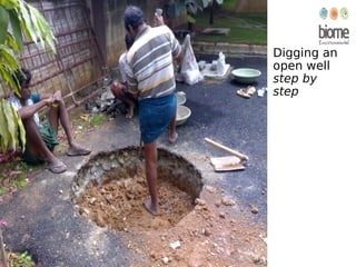 Digging an
open well
step by
step