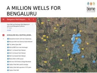 A MILLION WELLS FOR
BENGALURU