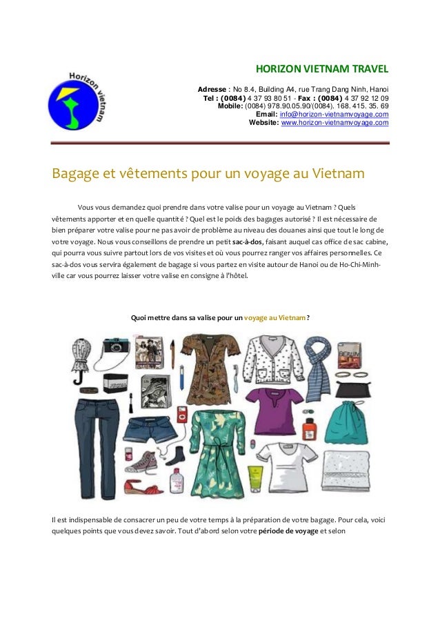 quels vetements pour le vietnam en novembre
